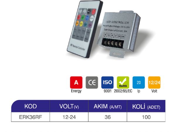 radyo frekansı kontrol ünitesi 36a